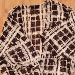 Massini Black & White Knee Length Tunic